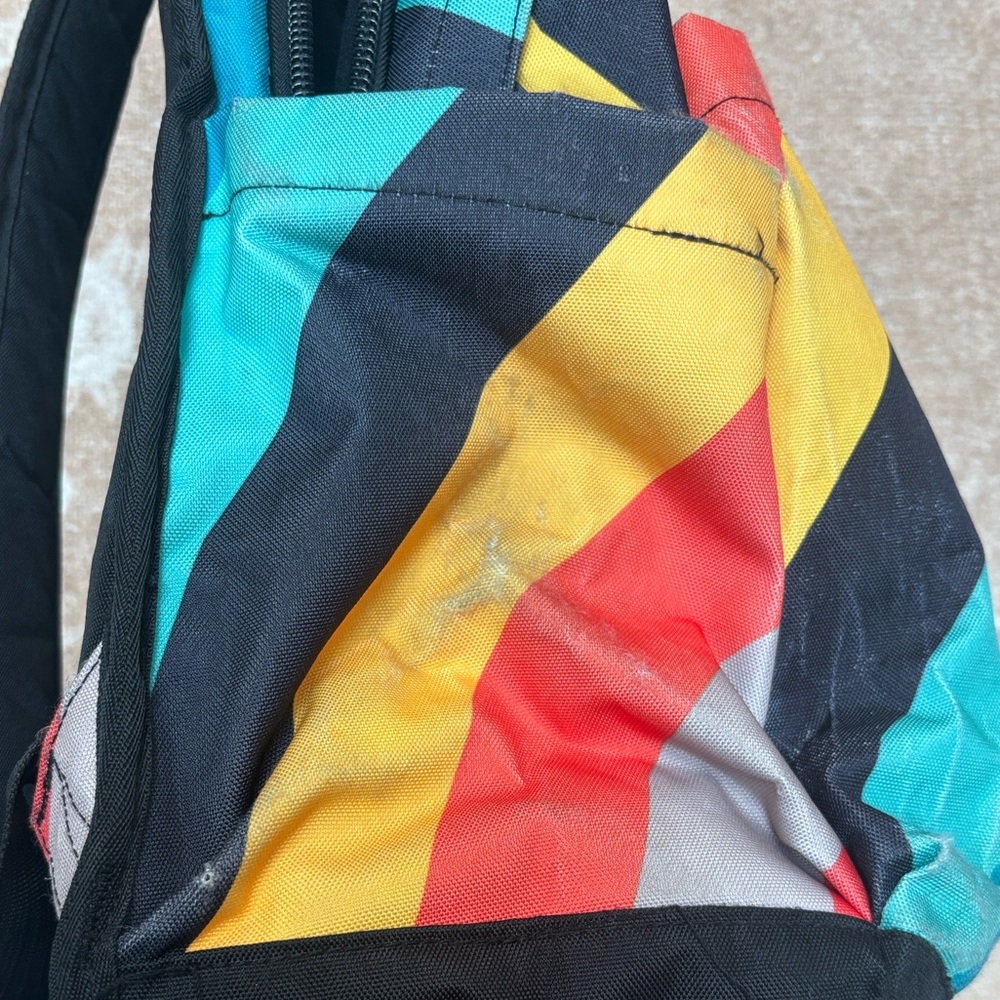 Volcom Striped Multicolor Kids Backpack - Picture 6 of 7
